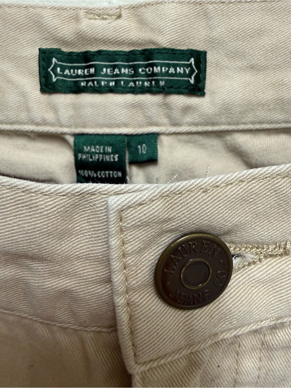 Women’s Lauren Jeans by Ralph Lauren Tan Sz 10